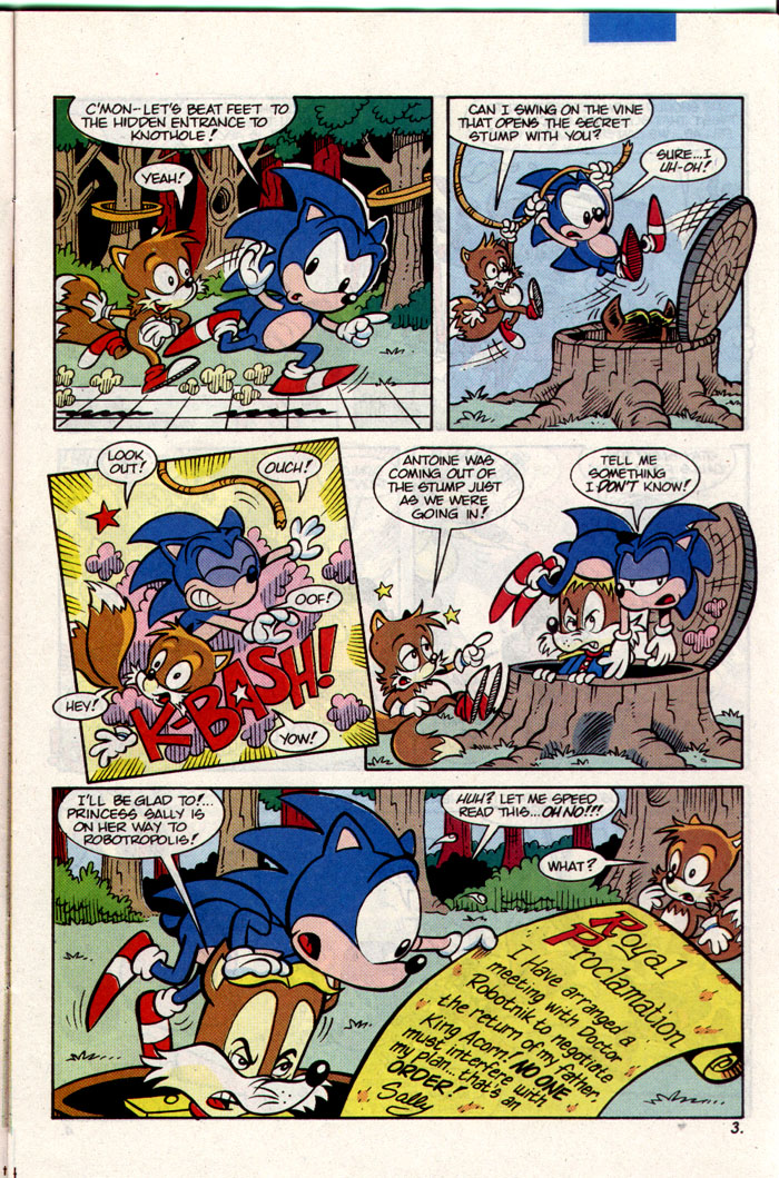 Sonic - Archie Adventure Series March 1993 Page 3